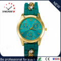 2016 Gift Christmas Gold Watch Quartz Movement Watch Diamond Silicone Strap Watch for Women Watch (DC-631)